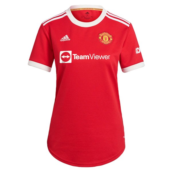 Heimtrikot Manchester United Damen 2021-2022 Rote Günstige Fußballtrikots